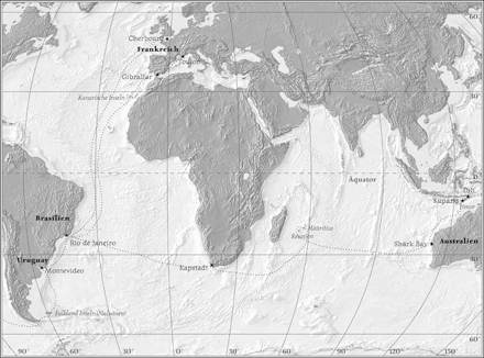 Atlantischer und Indischer Ozean